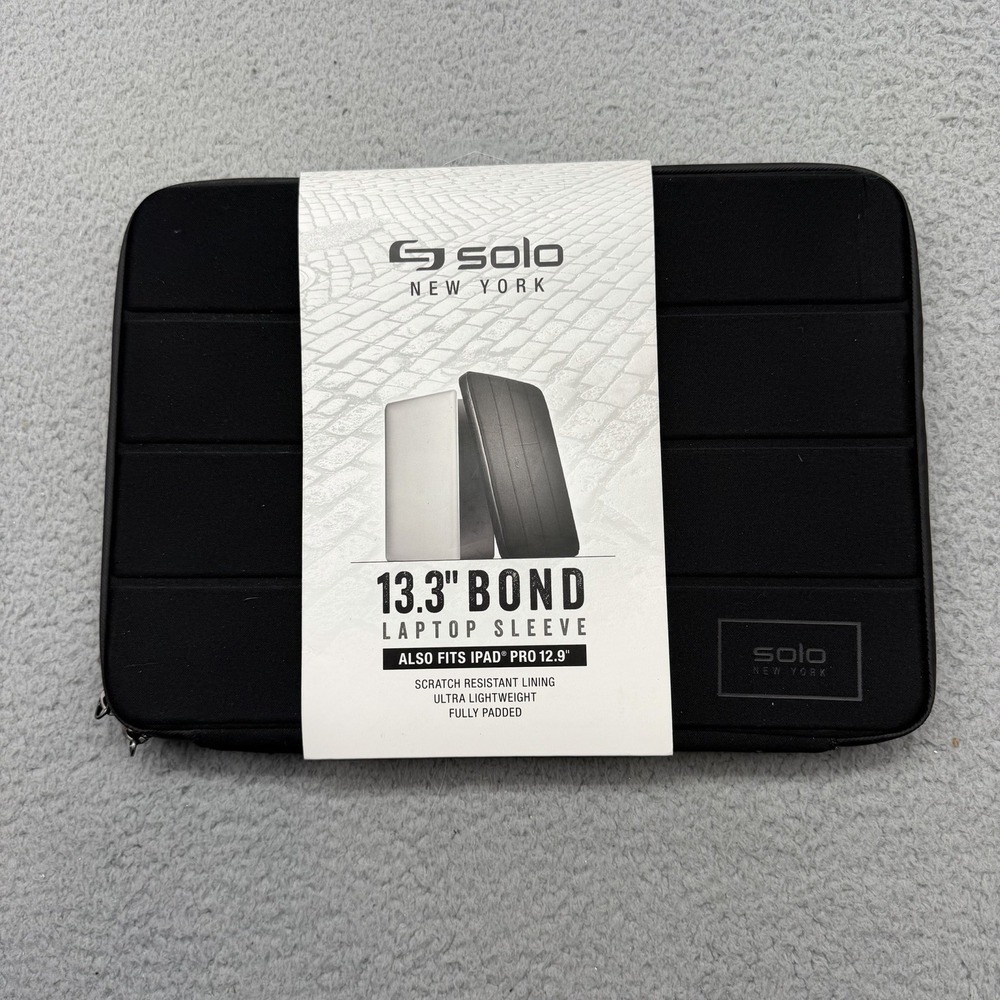 Solo New York PRO113-4 Link Collection Black 13.3" Bond‎ Laptop/iPad Pro Sleeve